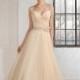 Spring Champagne Wedding Dresses Capped Bridal Ball Gown With Crystals Beads Sash Sweep Train Custom Made Bridal Dress Vestidos De Novia Online with $129.95/Piece on Hjklp88's Store 