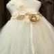 Ivory Flower Girl Dress - Ivory wedding - Ivory tutu dress - Ivory flower girl - flower girl dress - pageant dress - one shoulder dress