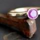 ruby ring, 14k gold ring with faceted ruby,  July Birthstone, Alternative engagement size 4.5