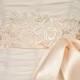 Bridal Sash Belt, Lace Bridal Sash, Wedding, Belt, Sash, Wedding Accessories, Satin Ribbon, Ribbon Sash, Blush Ivory Sash, Custom Colors