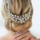 Bridal Head Piece, Wedding Hair Swag, Bridal Crystal Head Piece - New