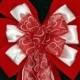 Red Glitter Swirl Heart Velvet Valentine's Day Wedding Wreath Decorations