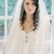 Silk tulle French net lily of valley bridal veil no. 2074