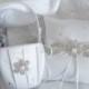 Flower Girl Basket, Ring Bearer Pillow, Wedding Basket and Pillow Set - Style 350
