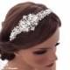 Vintage style bridal headband wedding crystal pearl rhinestone headpiece hairpiece tiara hair piece 3138 IN STOCK