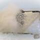 Ivory Bridal Clutch / Gatsby / Wedding Handbags / Vintage ORA Brooch / Glam Wedding - New