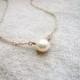 Perfect Pearl Necklace - Fresh Water Pearl and Gold Filled - Sweet and Simple Dainty Jewelry