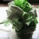 Vintage Fabric Flower Bouquet  * Sailor Green