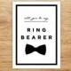 Ring Bearer Card, Will You Be My Ring Bearer, Wedding Party Invitation, Junior Groomsman, DIGITAL, Bowtie, Nephew, Modern, Page Boy, DIY