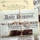 The Daily Proposal - Vintage Newspaper Invitation - SAMPLE ONLY (Price is not full order per unit price)
