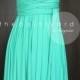 Turquoise Bridesmaid Convertible Dress Infinity Dress Multiway Dress Wrap Dress Wedding Dress Maid of Honor Dress