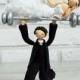 Comic and Funny weight lifting theme custom wedding cake topper