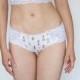 Ice Cream. Soft Cotton and White Lace Panties. Cute Girly Lingerie