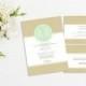 Printable wedding invitation set Pastel wedding invitation