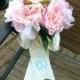 Monogrammed Bridal Bouquet Ribbon/Wedding/Bridal