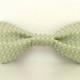 Mint Green Gold Metallic Dog Bow Tie Wedding Accessories Made to Order