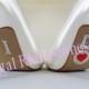 I Do Circle Red Heart Shoe Stickers - Rhinestone I Do Wedding Shoe Stickers - Rhinestone I Do Shoe Stickers for your Bridal Shoes