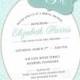 Monogram Printable Invitation - Wedding Bridal Shower Tea Luncheon