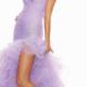 Mermaid/Turmpet Sweetheart Natural High-low Sleeveless Beading Ruching Lace Up Organza Lilac White Prom / Homecoming / Cocktail Dresses By Paparazzi 93002