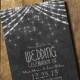 Printable Bokeh String light Wedding Invitation// Stringlights//Chalkboard//Rustic wedding invitations//Shower//Birthday//Baby Shower