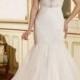 JW15169 sexy illusion plunging front sheer back lace wedding dress