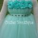 Mint Flower Girl Tutu Dress Wedding Dress Birthday Holiday Picture Prop  6, 12, 18, 24 Months, 2T, 3T,4T  Mint Flower Girl  Dress