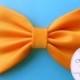 Orange Flame Satin Fabric Hair Bow/ Attachable Bow Wedding Prom Dress/ Hair Accessory For Girls/ Big Bow/ Hair Clip