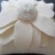 Dog Ring Bearer Pillow Wedding Ivory