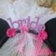 Minnie Mouse Bride Party Headband for new  Bride to be , Bride Gift, Bridal Shower and  Bachelorette Gift