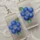 Wedding Jewelry - Bridesmaid Gift - Fused Glass Earrings  - Dichroic Earrings - Flower Earrings - Bridal Earrings - Bridal Jewelry 2568