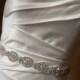 Crystal Rosette Bridal Sash - Wedding Dress Belt