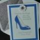 Blue Shoe Friendship Card with Glitter Envelope