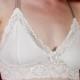 Organic Cotton/Lycra Ivory Bra - 'Angel's Trumpet' - Made To Order Womens Lingerie