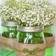 Easy Spring Centerpiece With Green Ball Jars