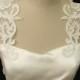 Bridal Ivory  Applique for Straps , Bust,  Bridal Sash Belt Wedding Sashes  Dress Appliques