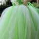 Lime Green Flower Girl Dress Party dresses tutu dress baby dress toddler birthday dress wedding dress 1T 2T 3T 4T 5T 6T
