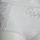 Bridal panties (Plus size): White Wifey Hipster with Side Lace - Personalized Bridal Panties - 1X 2X 3X