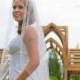 Wedding veil - 36 inch fingertip length bridal veil with a cut edge