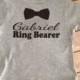 Personalized Name Ring Bearer T Shirt or One Piece WHITE