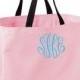 SET of 9 Monogrammed Tote Bags - Perfect for Bridesmaids