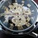 Elegant Luxury Mechanical Wrist Watch - Black Leather Wristband - Automatic - Mens Watch - Groomsmen Gift - Steampunk - Item MWA08