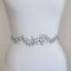 SALE  30% OFF -  Bridal crystal belt sash, Crystal bridal belt, Wedding belt sash, Rhinestone belt, Grosgrain sparkly belt