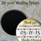 2.25" Custom Wedding Magnet, Wedding Favors, Wedding Keepsake, Refrigerator Magnet,