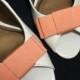 Vintage Peach Bow Shoe Clips - by MUSI Shoe Clips Manufacturing