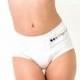 Large Unisex Underwear, High Rise White Undies, Cotton Menswear Inspired Underwear, TOMgirl Underwear, White 100% Cotton Panties