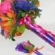 50% OFF COUPON CODE, Tropical Destination Wedding Bouquet With Complimentary Matching Boutonniere
