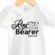 Ring Bearer Shirt Wedding Baby Bodysuit Toddler Shirt Personalized with Names Date Wedding