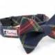 Red, Green, Navy Blue and Yellow Plaid Dog Collar (Bow Tie Sold Separately)