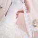 Wedding Veil, Embroidered Lace Tulle Veil, Bridal Veil, White Veil