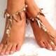 Barefoot sandals. wedding sandals.  boho barefoot sandals, barefoot sandles, crochet barefoot sandals, , yoga, anklet  hippie shoes
